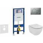 Duofix - bti - support pour wc suspendu avec plaque de dclenchement sigma 01, chrome mat + ideal standard ...
