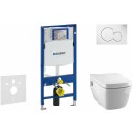 Duofix - bti - support pour wc suspendu avec plaque de dclenchement sigma 01, chrome mat + tece one ...