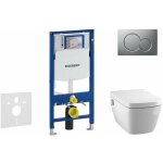 Duofix - bti - support pour wc suspendu avec plaque de dclenchement sigma 01, chrome mat + tece one ...