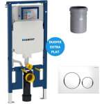 Duofix pack bti - support extra - plat 114 cm up720, gain de place + plaque sigma 20, blanc et chrom ...