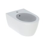 Icon bidet mural avec trop - plein, forme ferm�e, blanc, - geberit