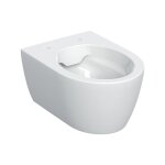 Geberit ? wc suspendu sans rebord ? rin�age profond 4, 5 l ? c�ramique sanitaire blanche ? fixation cach�e ...