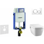 Kombifix - bti - support pour wc suspendu avec plaque de dclenchement sigma 20, blanc / chrome brillant ...