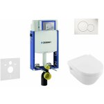 Geberit - kombifix - bti - support pour wc suspendu avec plaque de dclenchement sigma01, blanc alpin ...