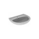Geberit - lavabo renova 650x510mm avec trou pour robinet avec trop - plein pergamon