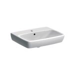 Geberit - lavabo suspendu 55 cm blanc brillant selnova square - senza colonna
