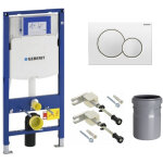 Pack bati - support geberit duofix up320 + plaque de commande sigma01 blanche ( - sigma01 - b)
