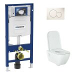 Geberit - pack bati support et wc - suspendu sans rebord keratect renova