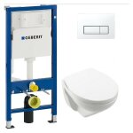 Geberit - pack bati support et wc suspendu villeroy & boch newo compact