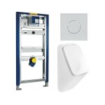 Pack complet bti support urinoir geberit et urinoir fusion pour couvercle arrive par l'arrire