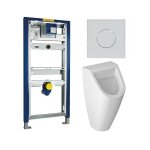 Pack complet bâti support urinoir geberit et urinoir vitra s20 basic blanc, arrivée par arriére Pack complet bâti support urinoir geberit et urinoir vitra s20 basic blanc, arrivée par arriére