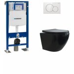 Pack geberit up320 + cuvette sans bride kelos flush noir mat + plaque sigma blanc Pack geberit up320 + cuvette sans bride kelos flush noir mat + plaque sigma blanc
