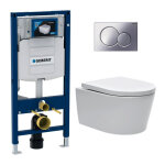 Pack wc b�ti - support geberit wc sans bride swiss aqua technologies + abattant softclose + plaque chrome ...