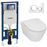 Pack wc bati - support geberit extra - plat up720 + wc sans bride serel sans bride + abattant softclose ...