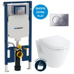 Pack wc bati - support geberit extra - plat up720 + wc suspendu vitra integra + abattant softclose + ...
