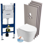 Pack wc bati - support geberit wc swiss aqua technologies sans bride + abattant softlcose + plaque + ...
