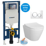 Pack wc bati - support geberit up720 extra - plat + wc sans bride vitra integra avec fixations invisibles ...