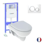 Pack wc suspendu geberit renova + bati support + plaque sigma20 blanc, chrom brillant