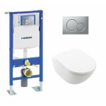 Geberit - pack wc up320 autoportant + cuvette subway 3. 0 + plaque sigma chrom mat