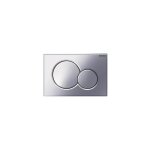 Plaque de d�clenchement double touche sigma 01 chrom� brillant, compatible b�ti sigma duofix up 320 et ...