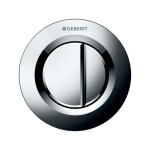 Poussoir pneumatique � encastrer double touche chrom� geberit 116. 042. 21. 1