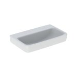 Geberit renova compact lavabo, 650x370mm, sans trou pour robinet,