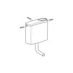 Réservoir apparent geberit ap140, rinçage double touche, avec couvercle de chasse d'eau vissé : blanc ... Réservoir apparent geberit ap140, rinçage double touche, avec couvercle de chasse d'eau vissé : blanc ...