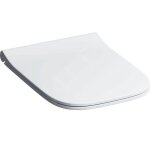 Geberit ? abattant wc softclose en duroplast ? couleur blanche ? charni�res en laiton chrom� ? dimensions ...