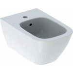 Geberit smyle square - bidet suspendu avec trop - plein, blanc 500. 209. 01. 1