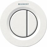 Bouton poussoir blanc - double touche - rservoir dissimul geberit