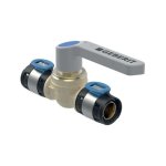 Geberit vanne  boisseau sphrique flowfit 619850001  16 mm, 12, 3 cm, avec levier de commande
