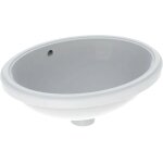 Geberit variform - vasque � encastrer 480x420 mm, avec trop - plein, blanc 500. 748. 01. 2