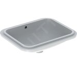 Geberit - vasque � encastrer par le dessous variform rectangulaire 53x44cm, sans trou de robinetterie ...