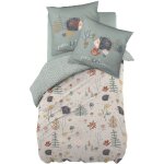 Altobuy - gedeon - parure de lit imprim� h�risson housse de couette 140x200cm + 1 taie d'oreiller