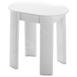 Gedy - aqualine accessoires - tabouret de salle de bains tetra, 42x41x27 cm, blanc 2872