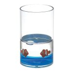 Gedy - aqualine pyxis - verre nemo pour brosses à dents et dentifrice, bleu / clair py1089 Gedy - aqualine pyxis - verre nemo pour brosses à dents et dentifrice, bleu / clair py1089