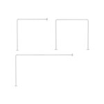 Gedy barre de rideau de douche version angle d 25 avec aluminium blanc coup configurations possibles ...