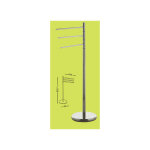 Gedy - porte - serviettes sur pied et porte - serviettes pour salle de bain