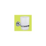 Gedy - porte - verre genziana porte - brosse a dents et verre en acier chroma Gedy - porte - verre genziana porte - brosse a dents et verre en acier chroma