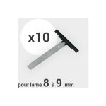 Lot de 10 attaches de tablier de volet roulant pour lame pvc ou alu de 8  9 mm pour axe zf54