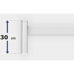 Gefradis - module de clôture pvc blanc ajouré h 30 x l 150 cm 1 lisse horizontale Gefradis - module de clôture pvc blanc ajouré h 30 x l 150 cm 1 lisse horizontale