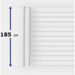 Gefradis - module de cl�ture pvc blanc ajour� h 185 x l 150 cm ajourage horizontal