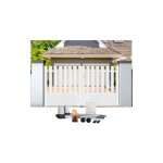 Gefradis - portail battant électrique pvc blanc avec moteur sentinel h 145 x l 250 alençon droit Gefradis - portail battant électrique pvc blanc avec moteur sentinel h 145 x l 250 alençon droit