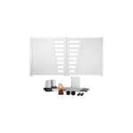 Gefradis - portail battant électrique pvc blanc avec moteur sentinel h 160 x l 350 cambrai Gefradis - portail battant électrique pvc blanc avec moteur sentinel h 160 x l 350 cambrai