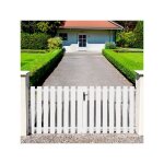 Gefradis - portail battant manuel pvc blanc structure renforc�e h 120 x l 350 ajour� bale