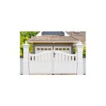 Gefradis - portail battant manuel pvc blanc structure renforc�e h 180 x l 250 cm hambourg galb�