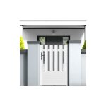 Gefradis - portillon battant manuel pvc blanc alençon droit l 100 x h 145 cm - poignée à gauche Gefradis - portillon battant manuel pvc blanc alençon droit l 100 x h 145 cm - poignée à gauche