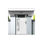 Gefradis - portillon battant manuel pvc blanc arles rectangle l 100 x h 140 cm - poigne  droite