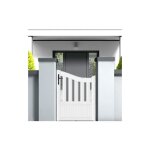 Gefradis - portillon battant manuel pvc blanc brest galbé l 100 x h 146 cm - poignée à gauche Gefradis - portillon battant manuel pvc blanc brest galbé l 100 x h 146 cm - poignée à gauche