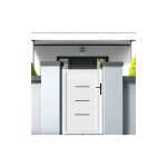 Gefradis - portillon battant manuel pvc blanc briançon l 100 x h 160 cm - poignée à droite Gefradis - portillon battant manuel pvc blanc briançon l 100 x h 160 cm - poignée à droite